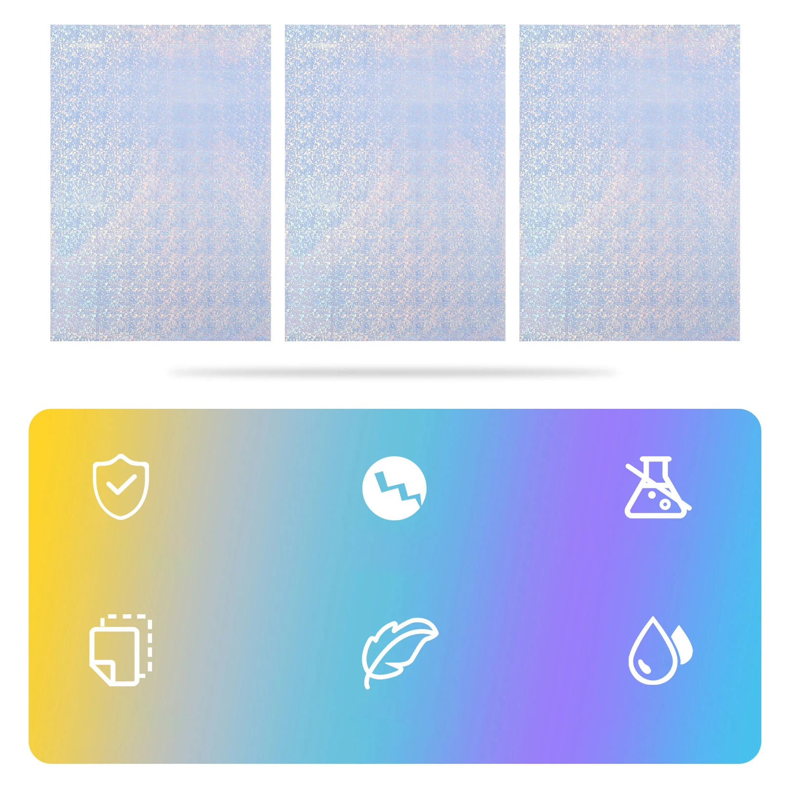 10 قطعة ورق صور ليزر مقاوم للماء ملون الماس الحبوب عاكس النافثة للحبر ورق الطباعة للمنزل مكتب المدرسة A4 قسط #1