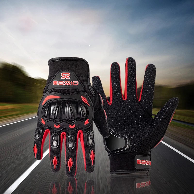 

Breathable Mesh Summer Motorcycle Gloves Touch Screen Anti-Slip Motocross Racing Gloves for Men Women Anti-Fall Riding Gear