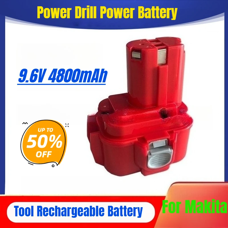 

For Makita 9.6V 4800mAh Power Tool Rechargeable Battery Power Drill Power Battery