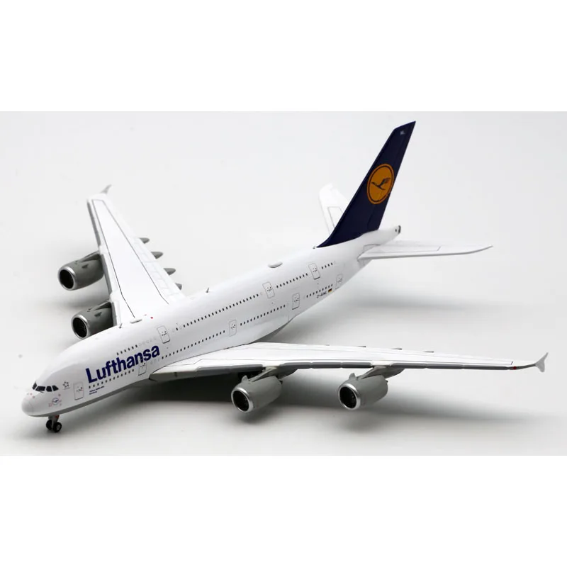 EW4388014อัลลอยด์สะสมเครื่องบินของขวัญ JC ปีก1:400สายการบิน Lufthansa Airbus A380 Diecast เครื่องบิน D-AIML