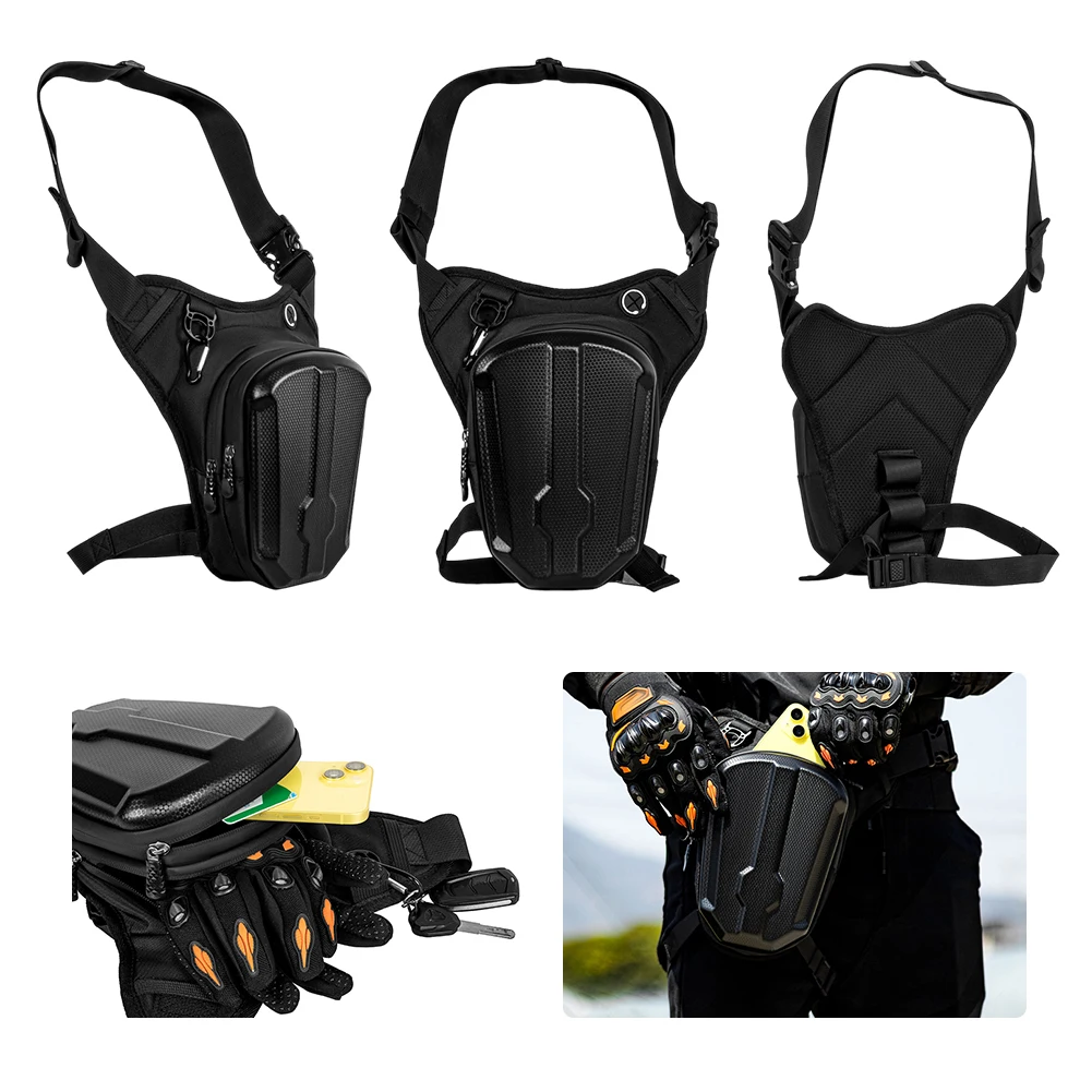 

Motorcycle Drop Leg Bag Motorbike Riding Chest Bag Large Capacity Motorcycle Thigh Bag Motorcycle Waist Pack for Outdoor Travel