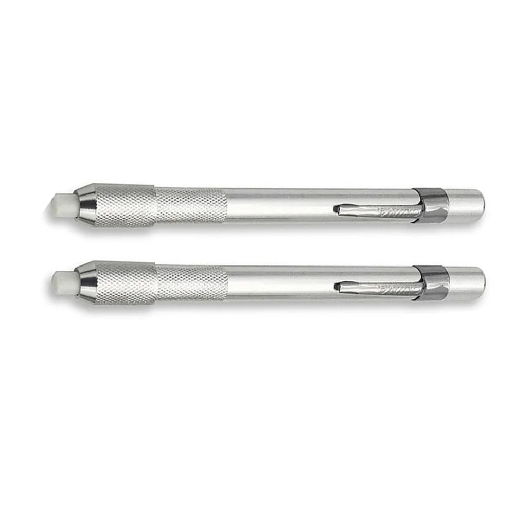 2 Round Soapstone Holders with 40 Refills for Welding Clear Removable Marks for Fabrication and Cutting Applications