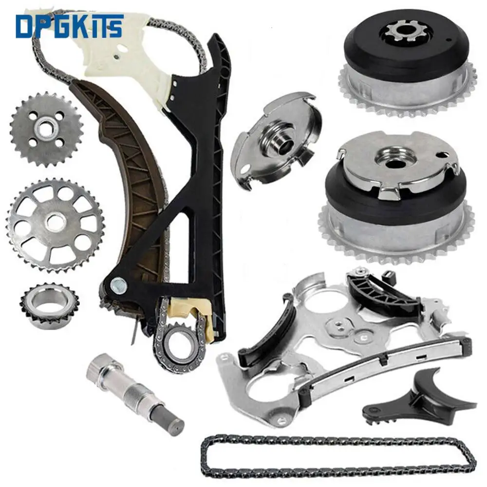 N51 N52 N55 1Set Timing Chain Rail Guide Assembly Kit Engine Intake Exhaust Camshaft Timing Adjuster Gear For BMW 330 335 X3 X5