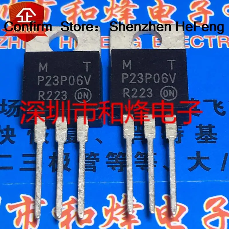 5PCS-10PCS MTP23P06V  TO-220 23A 60V    Original On Stock Quicky Shipping