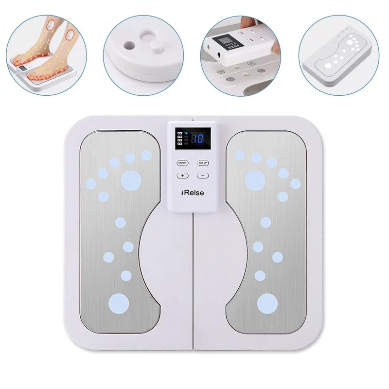 Electric EMS & TENS Foot Massager Circulation Foot Stimulator Improves Circulation Feet Legs Circulation Machine Sole Massager