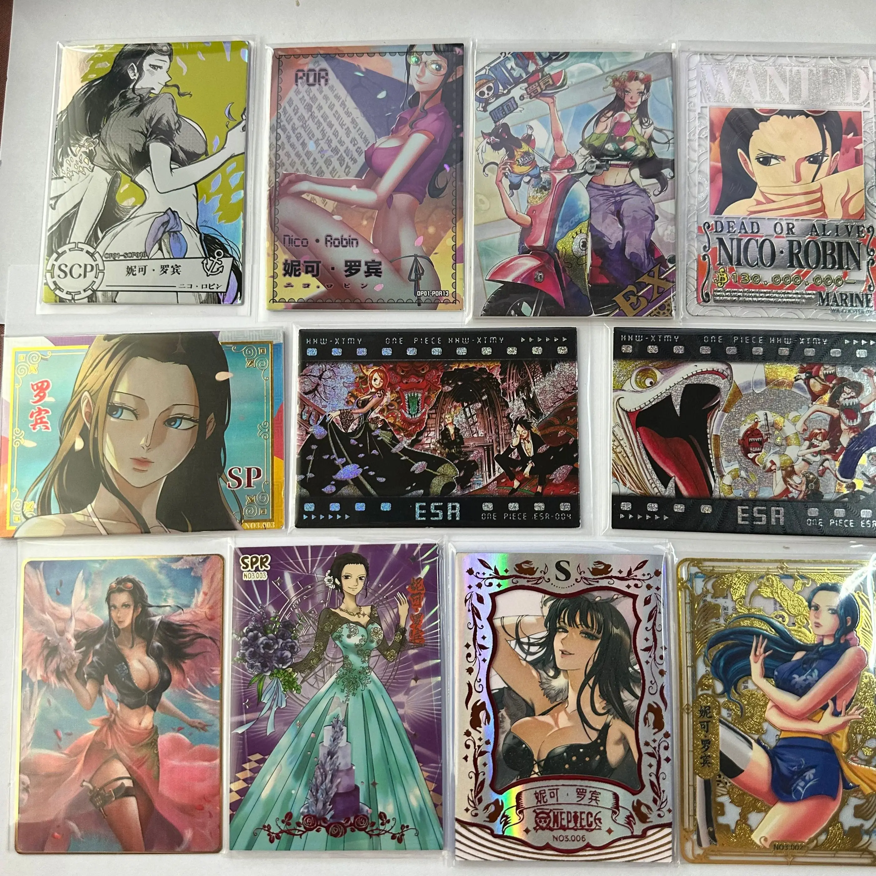 

Anime One Piece Nico Robin Limited Metal Card Collectible Cards Toy Christmas Birthday Gift