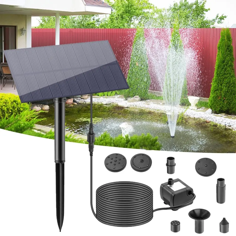 Plug-in Solar Panel Solar Water Pump User Friendly Solar Sprayer User-friendly Installation Water Spray Height 50cm