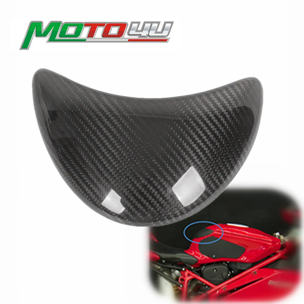 100% Carbon Fiber Front Tank Pad Cover Tank Top Fuel Tank Extension Riding protection For Ducati 749 999 999S 999R