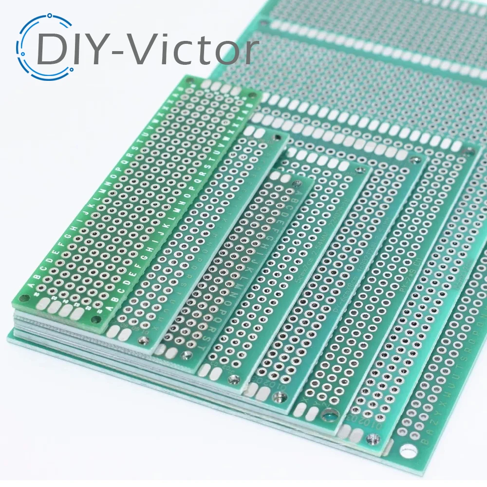 9x15 8x12 7x9 6x8 5x7 4x6 3x7 2x8 cm Doppio Lato Prototipo Fai Da Te Universale Circuito Stampato PCB Board Protoboard Per Arduino