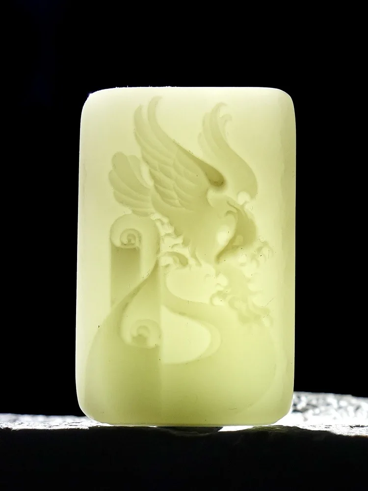 Hotan Grand Display of Grandeur White Jade Pendant