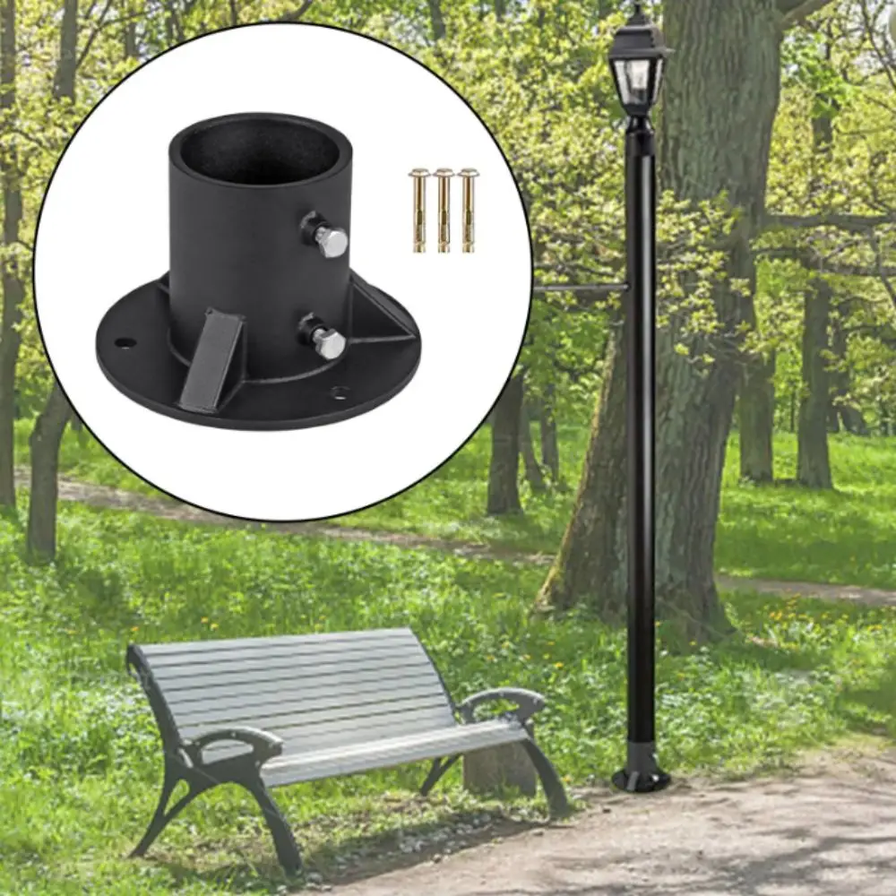 

Metal Flange Flange Base With Screws Post Base Wood Post Brackets Chain Link Fence Pole Floor Flange Chain Link Fence Post Base