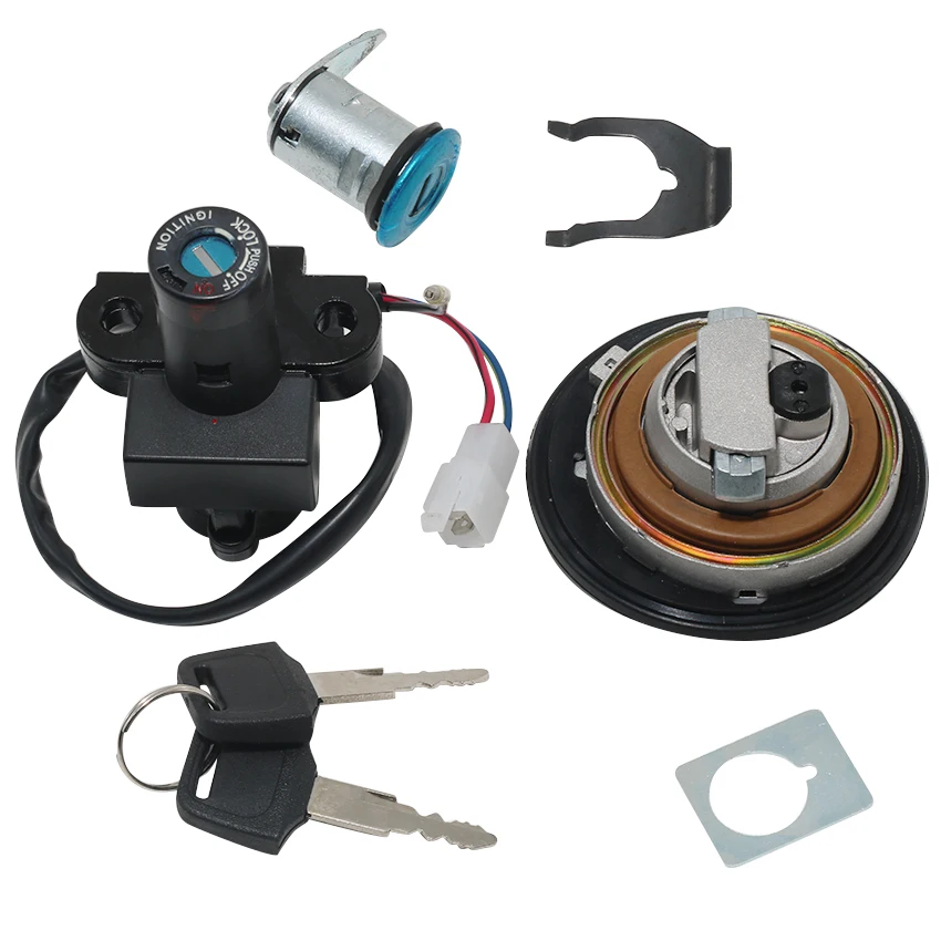 Motorcycle Fuel Gas Tank Cap Cover Lock Set For Honda CB600F22 Hornet S PC36 CB250 CB600F 35010-MBZ-D00 35010-MBZ-D01 Accessorie