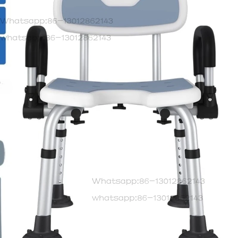 Chaise de douche pliable et , tabouret de bain en aluminium épais pour femmes âgées, conception  rainure de Drainage 3D