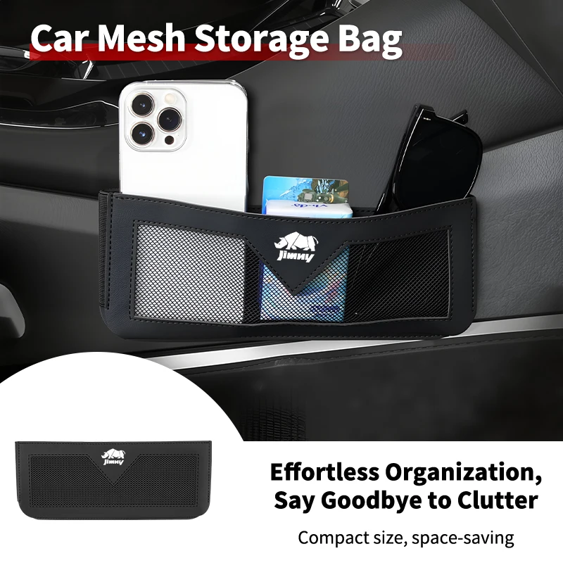 Car interior gadgets Leather Storage Pouch For Suzuki Jimny Alto Swift Grand Vitara Ignis DZire Baleno Spacia Xbee Swace Across - view 2