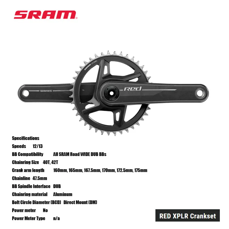 2025 SRAM RED XPLR AXS GROUPSET RED XPLR Crankset RED XPLR AXS Rear Derailleur with battery and charger