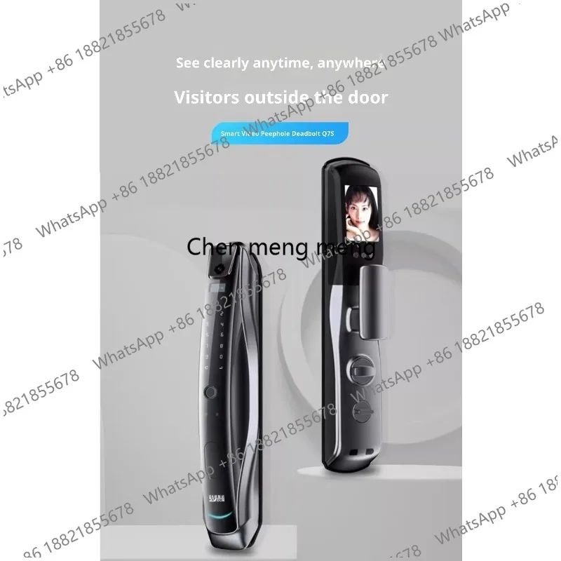 Liwen Lock City Q7S Aluminum Alloy Fingerprint & Password Smart Electronic Door Lock with Anti-Theft and Online Data Storage