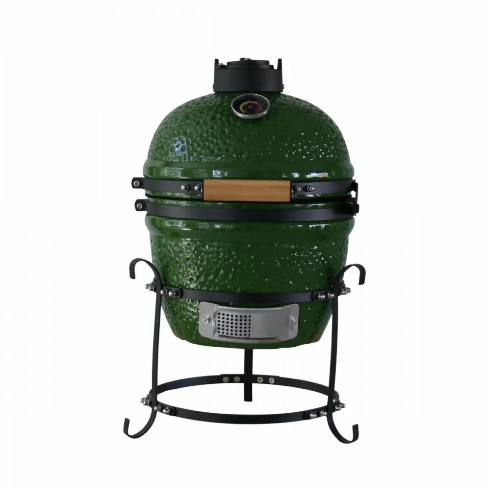Ceramic Kamado Outdoor Kitchen Garden Bbq Grill 13 18 21 23 24 27 29 Inch Spherical Pellet Smoker Camping Barbecue Asadores