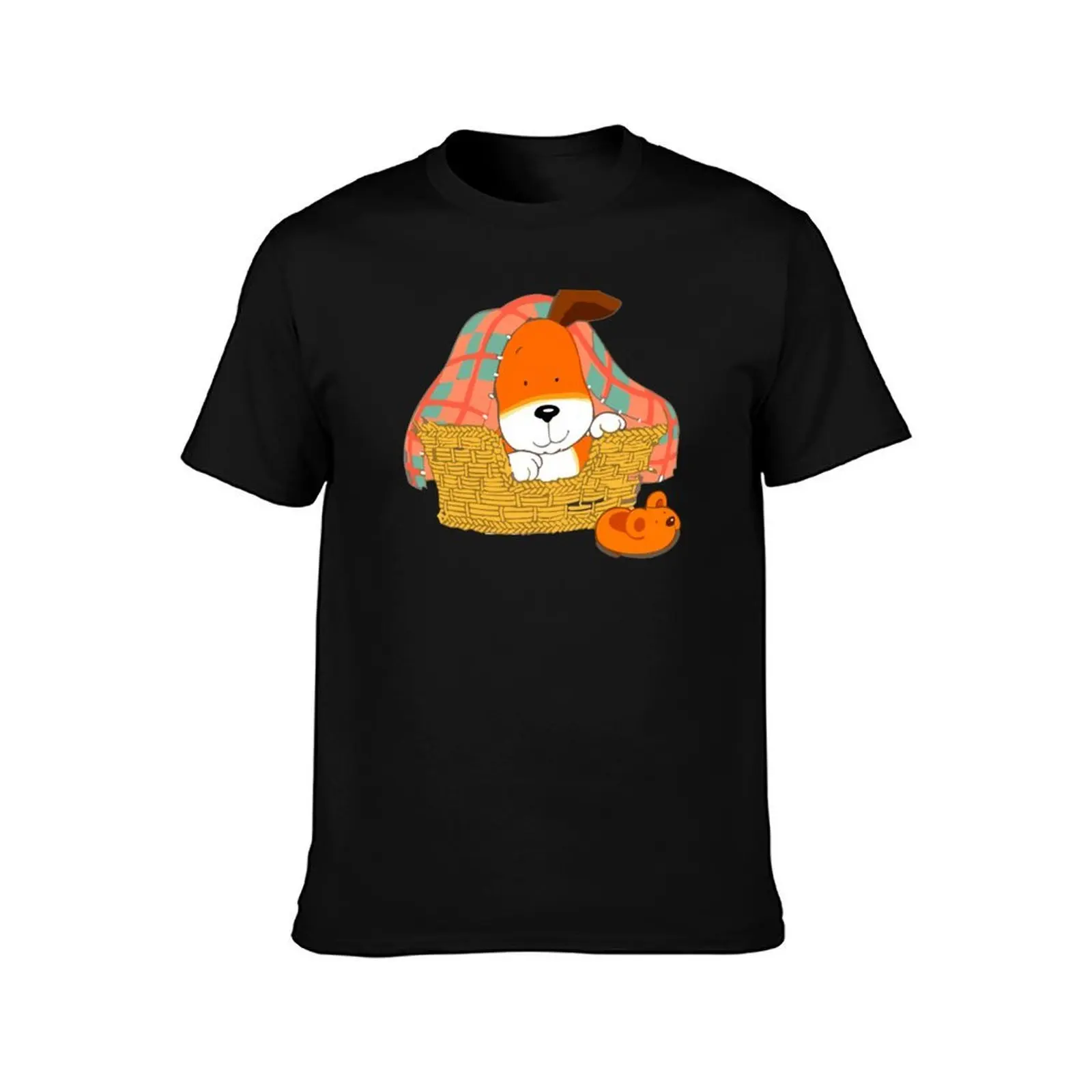 Funny kipper the dog T-Shirt, Summer Casual Cotton Tee, Oversized Streetwear Tops, Vintage Graphic Print, Loose Fit Short Sleeve