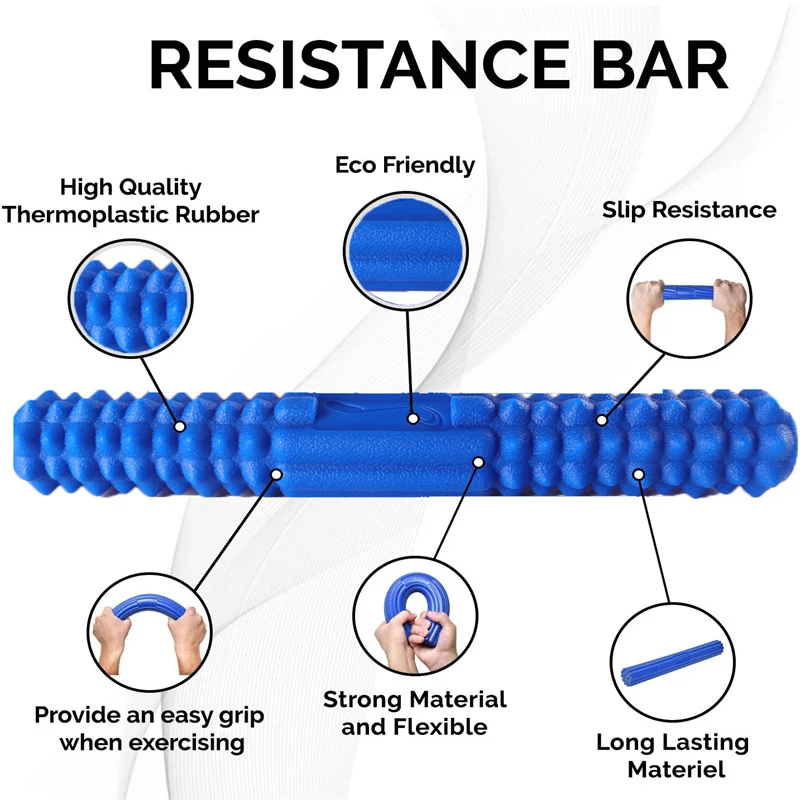 Hand Exerciser Grip Elbow Bar Flex Tennis Elbow Bar For Relieve Wrist Tendonitis Physical Therapy Improve Grip Strength Gym Tool