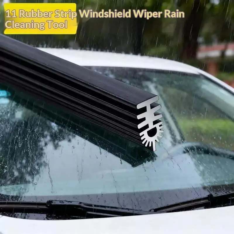 U-Shaped Car Front Windshield Wiper Blade 11 Layer Rubber Strip Wiper Blade Replacement Car Accessorise