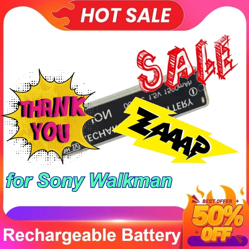 

Chewing Gum Battery Type-C Rechargeable 15.V 880mAh/1500mAh for Sony Walkman High Capacity DIY Lithium Cell