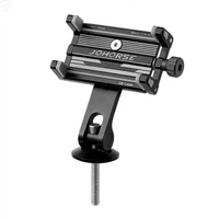Support de téléphone pour vélo, support de téléphone fiable pour VTT, support de téléphone réglable en aluminium, support antidérapant 2