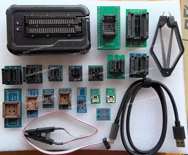 ForXGecu T76 Programmer – Genuine New, with 19‑Piece Adapter Set