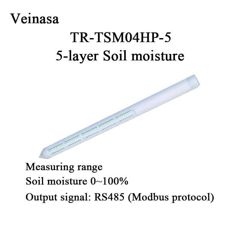 Veinasa TR-TSM04P Industrial Tubular 5-layer Soil Moisture Monitoring Station 50cm Measurement Depth Soil Temperature Humidity