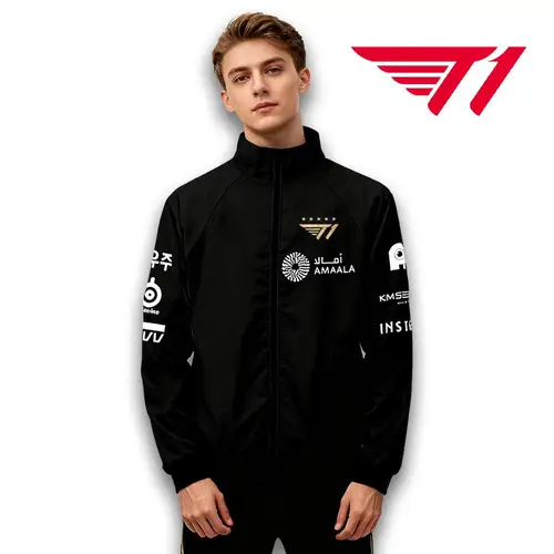 2025 Campeonato del Mundo T1 Chaquetas de equipo Jersey SKT Faker LCK Esports Club Uniforme de entrenamiento Chaqueta deportiva de otoño/invierno para hombres
