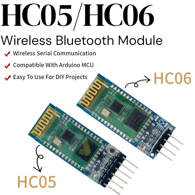 1-4pcs-hc05-hc06-wireless-bluetooth-serial-module-uart-transparent-transmission-module-for-arduino-diy-mcu-project
