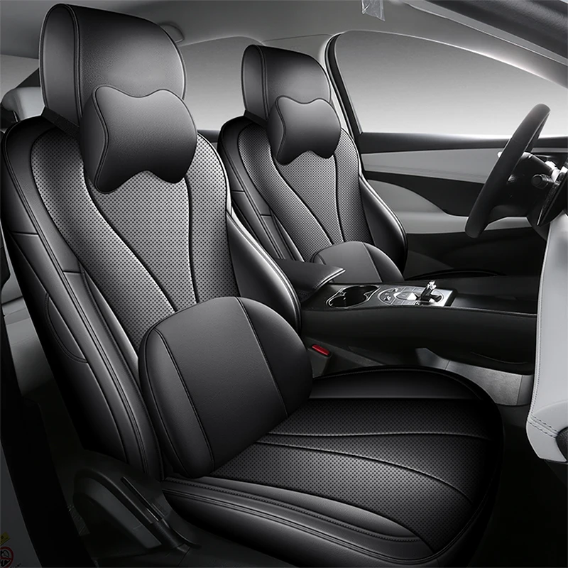 Full Set Custom Fit Car Seat Covers For BYD Sealion 6 EV 2025 Waterproof Leather Cushion Seat Protective Decoration Accessories