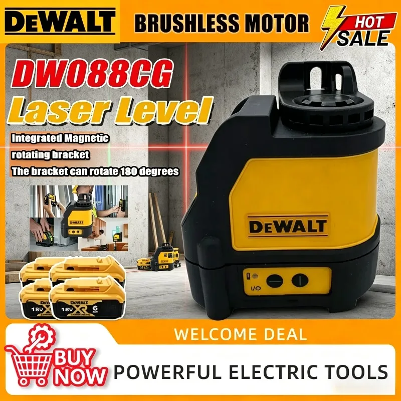 dewalt-dw088cg-high-precision-automatic-alignment-cordless-rechargeable-portable-laser-level-tool-2-line-green-light-cross