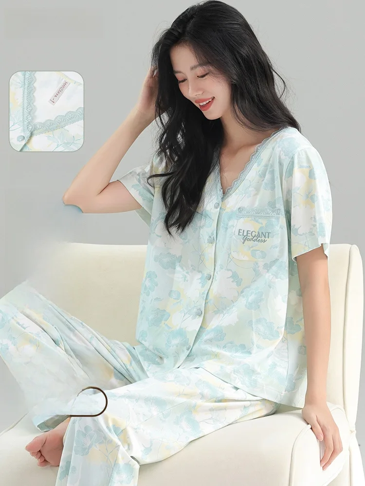 marans-pur-coton-femmes-spwear-ort-sve-pantalons-longs-maison-vetements-ensemble-ete-leger-imprime-v-ne-maison-loisirs