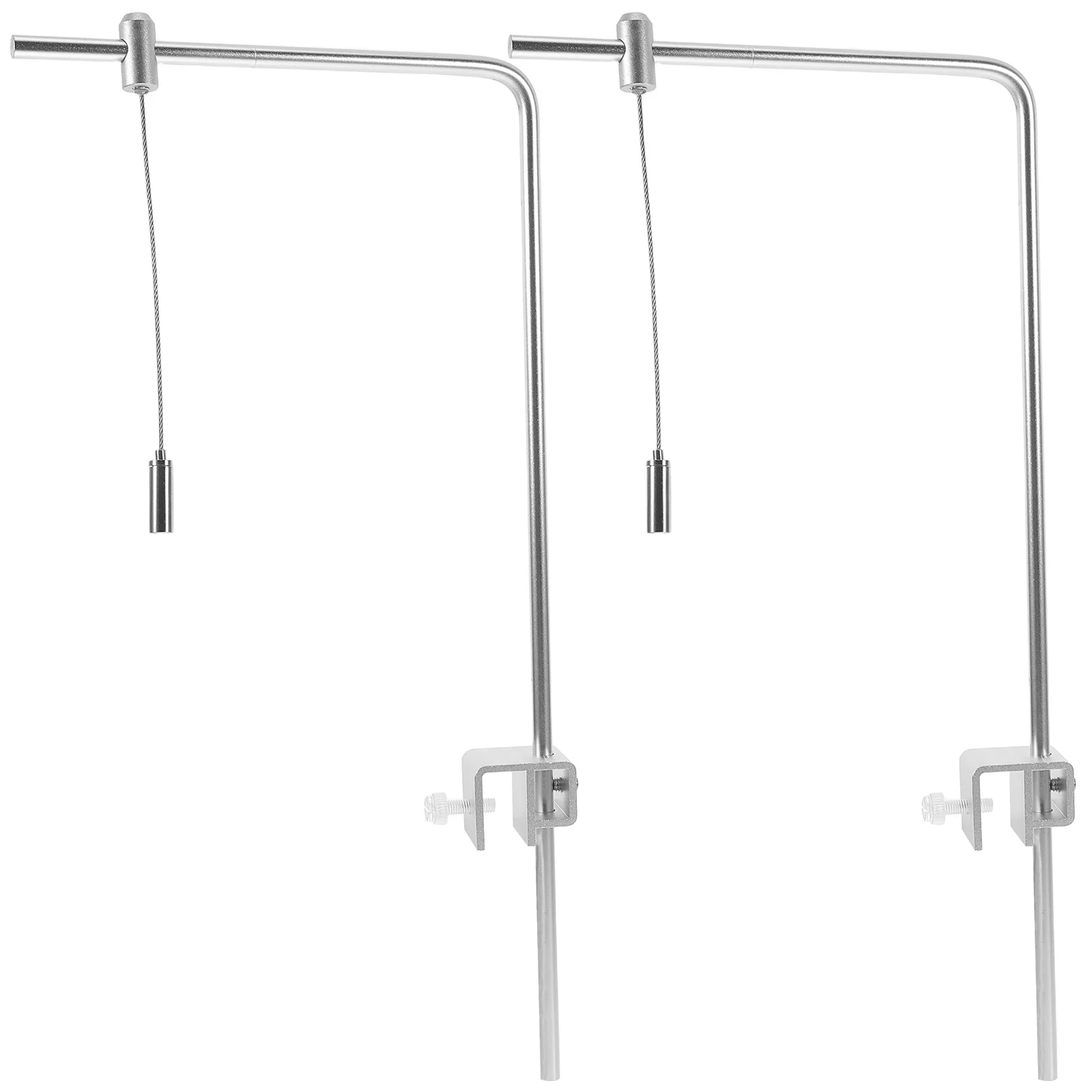 

2Pcs Adjustable Aquarium Light Stand Aluminum Alloy Tank Light Holder for Freshwater Saltwater High Brightness Plant Lighting