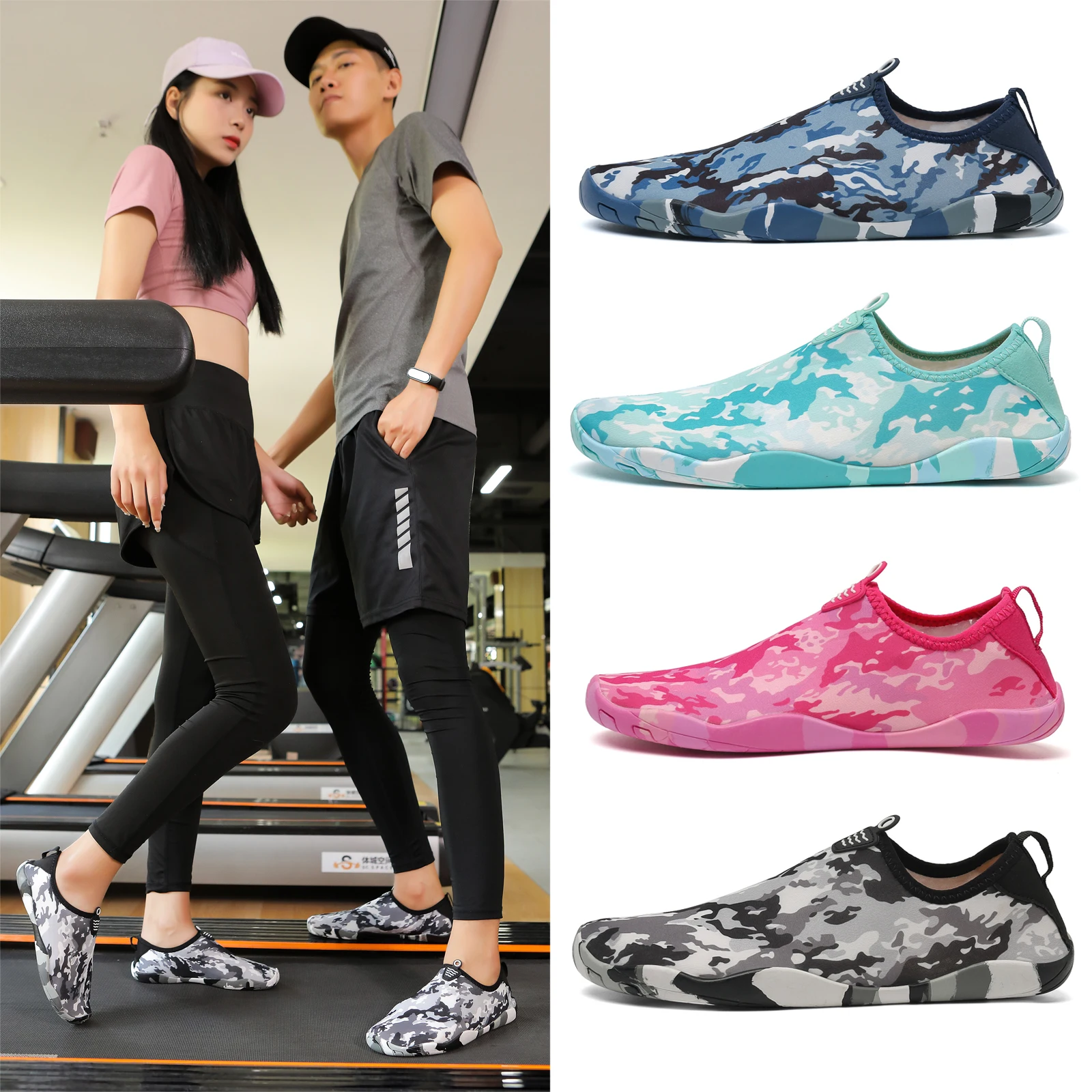 

Anti-slip Diving Shoes Summer Sneakers Quick-Drying Sports Leisure Breathable Drainage Multi-Functiona Aquaski Men Shoes