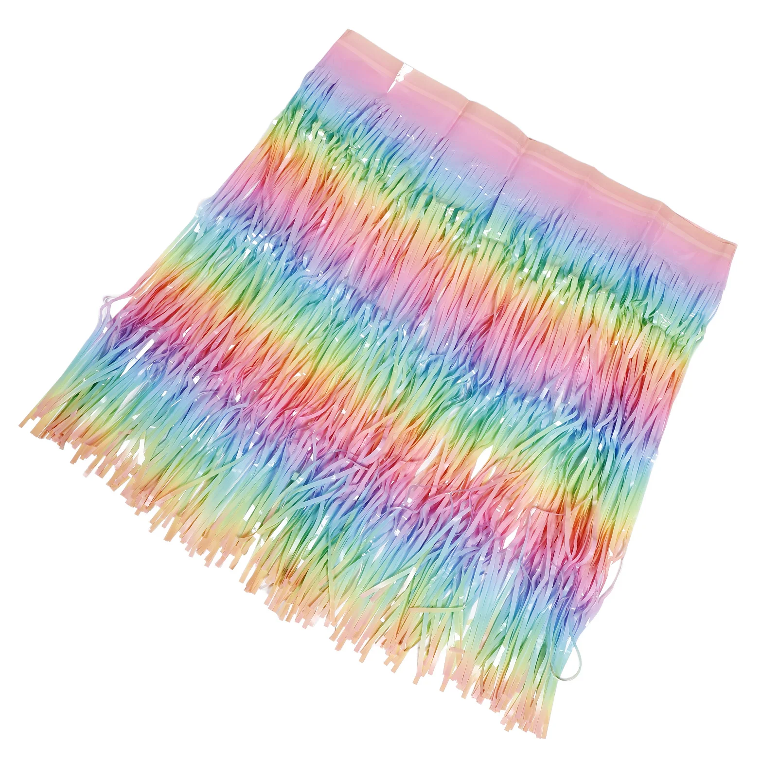 معكرون التدرج قزحي الألوان تنورة الطاولة لينة مريحة كبيرة الحجم تنورة طاولة الحفلات الزفاف دش عيد ميلاد ماردي غرا #4