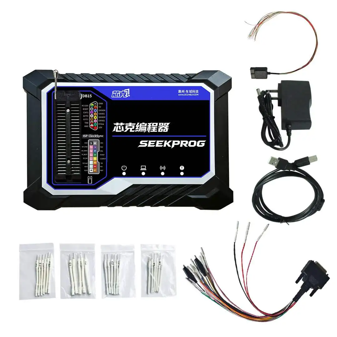

NEW SeekProg Univeral Programmer for Chip ECU TCU Airbag Instrument Body Battery COOL Steering of Car System Programming