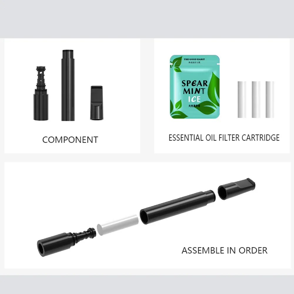 Smoking Cessation Stick Cotton Core for Healthy Fruit Without Nicotine Fruit Suction Rod Smoking Cessation Assisted Gift for Men view 3