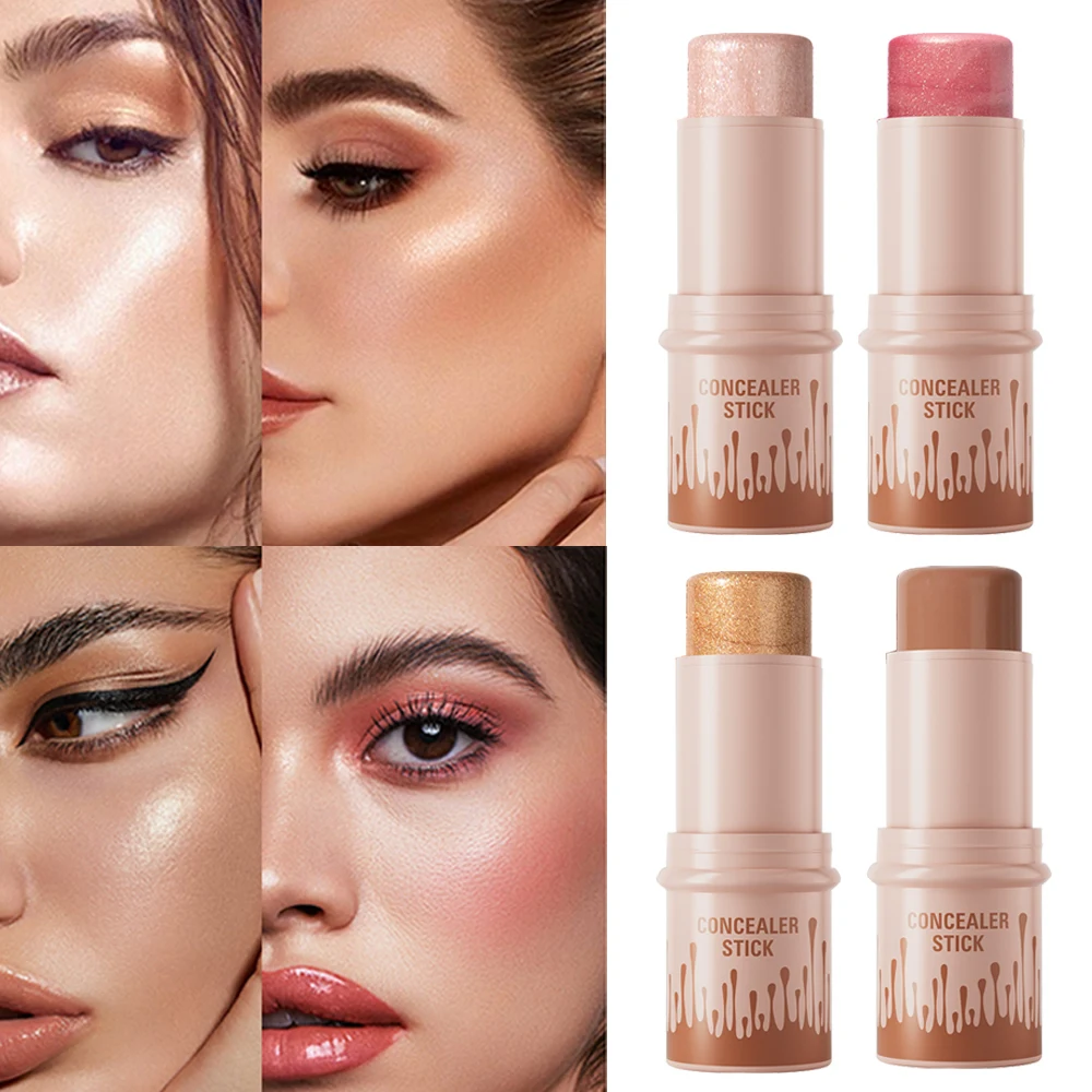 1pc Gesicht braun Bronzer Kontur Stick solide Kontur Bronzer Stick Text marker Aufhellung Rouge Rouge Creme Concealer Stift