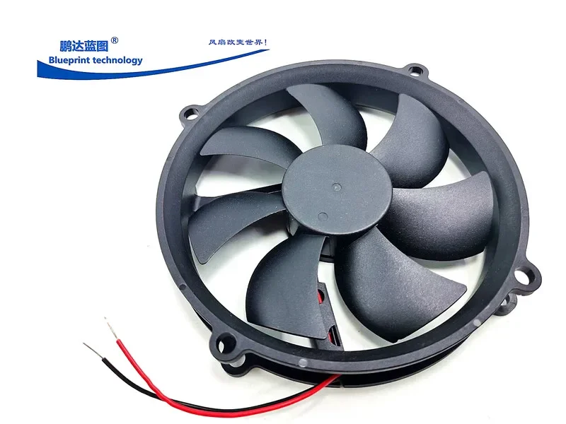 pa & Original 132 * 25mm Large Size round 13. 2cm 12V Mute Computer Case Cooling Fan