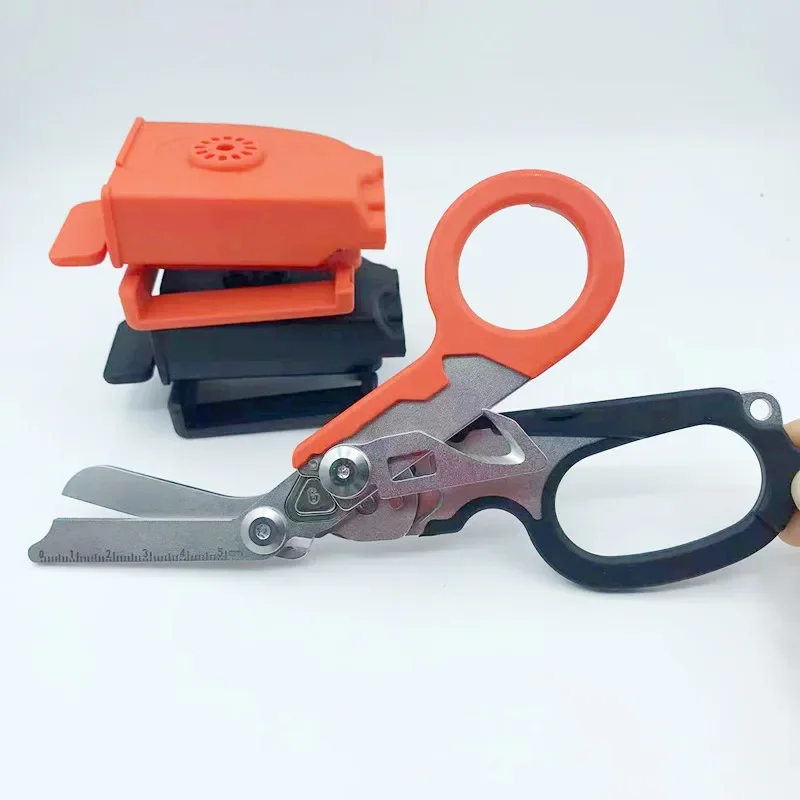 Outdoor Tactical Folding Scissors Multifunctional Tactical Pliers Emergency Medical Scissors Without Shell