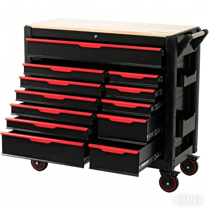 Heavy Rolling Toolbox with 691 Complete Tool Sets, Machine Tool Cart