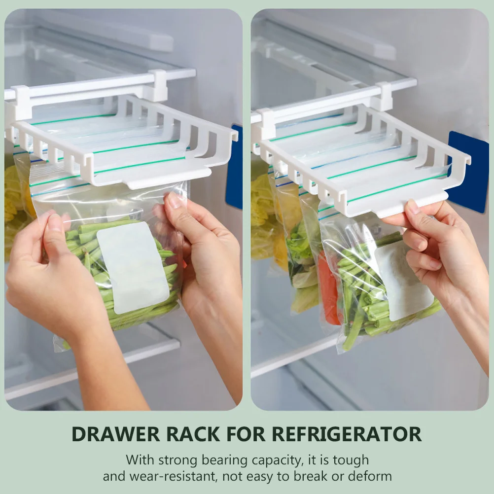 

Fridge Organizer Drawer Rack Refrigerator Accessories Simple Install Remove Organizers Storage for Kitchen Convenience