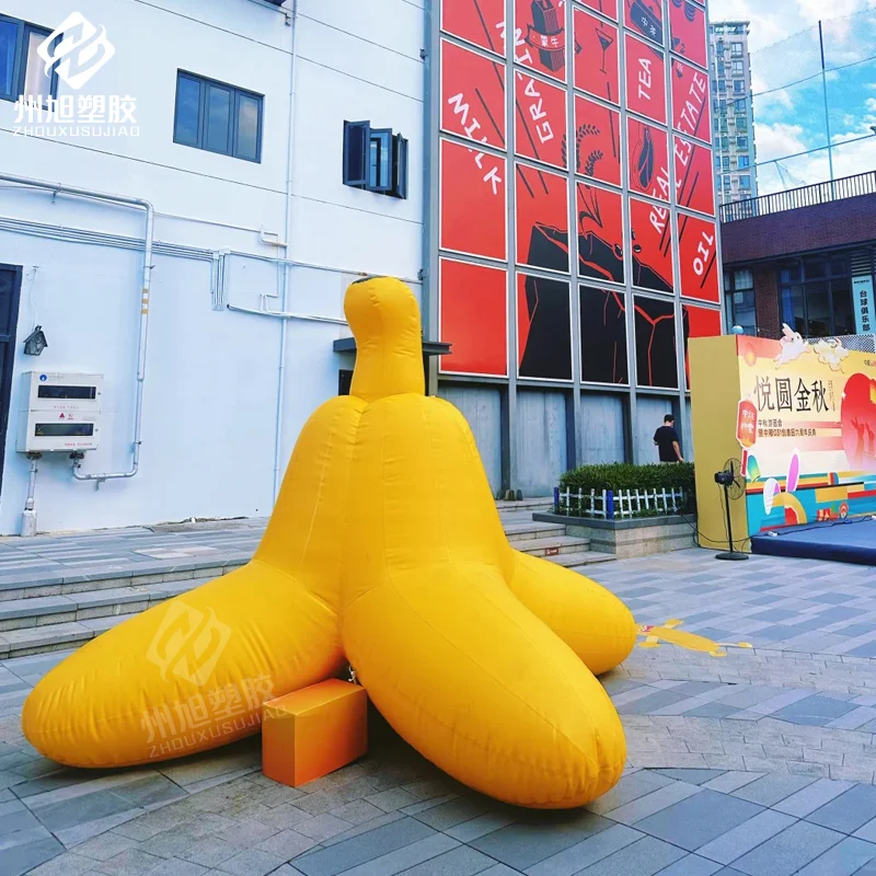 Inflatable Simulated Fruit Banana Peel Model - Outdoor Decoration Prop for Shopping Mall Store Events