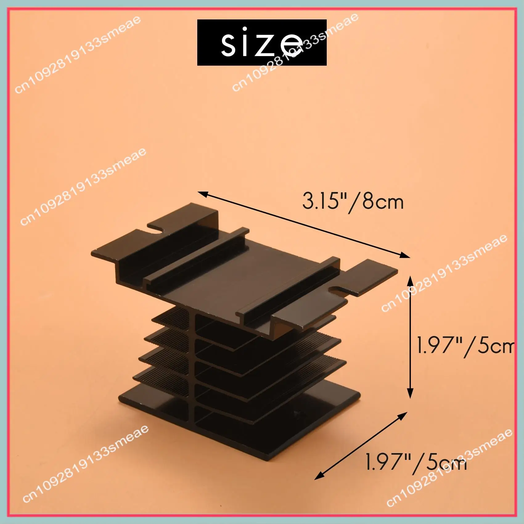 N94R Solid State Relay Heat Sink,3PCS Aluminum Heatsink PID Temperature Controller Heat Sink For Solid State Relay And SSR Radia