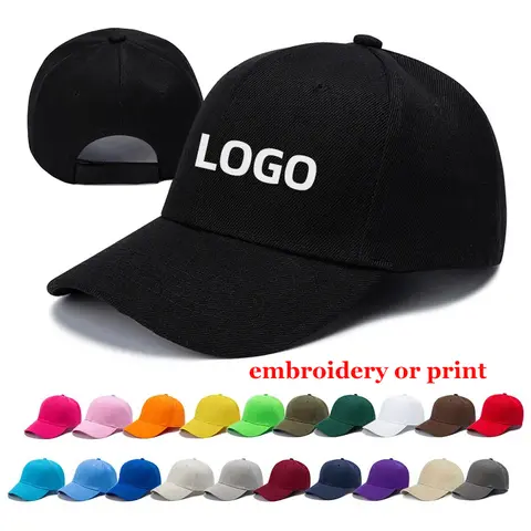 Acrylic Classic Baseball Cap For Men And Women Custom Logo Embroidery  Printed Blank Dad Hat Outdoor Sport  Snapback Caps