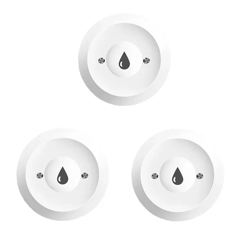 

3Pcs Zigbee Water Sensor Tuya Flood Detector Smart Life Control Need Zigbee Gateway
