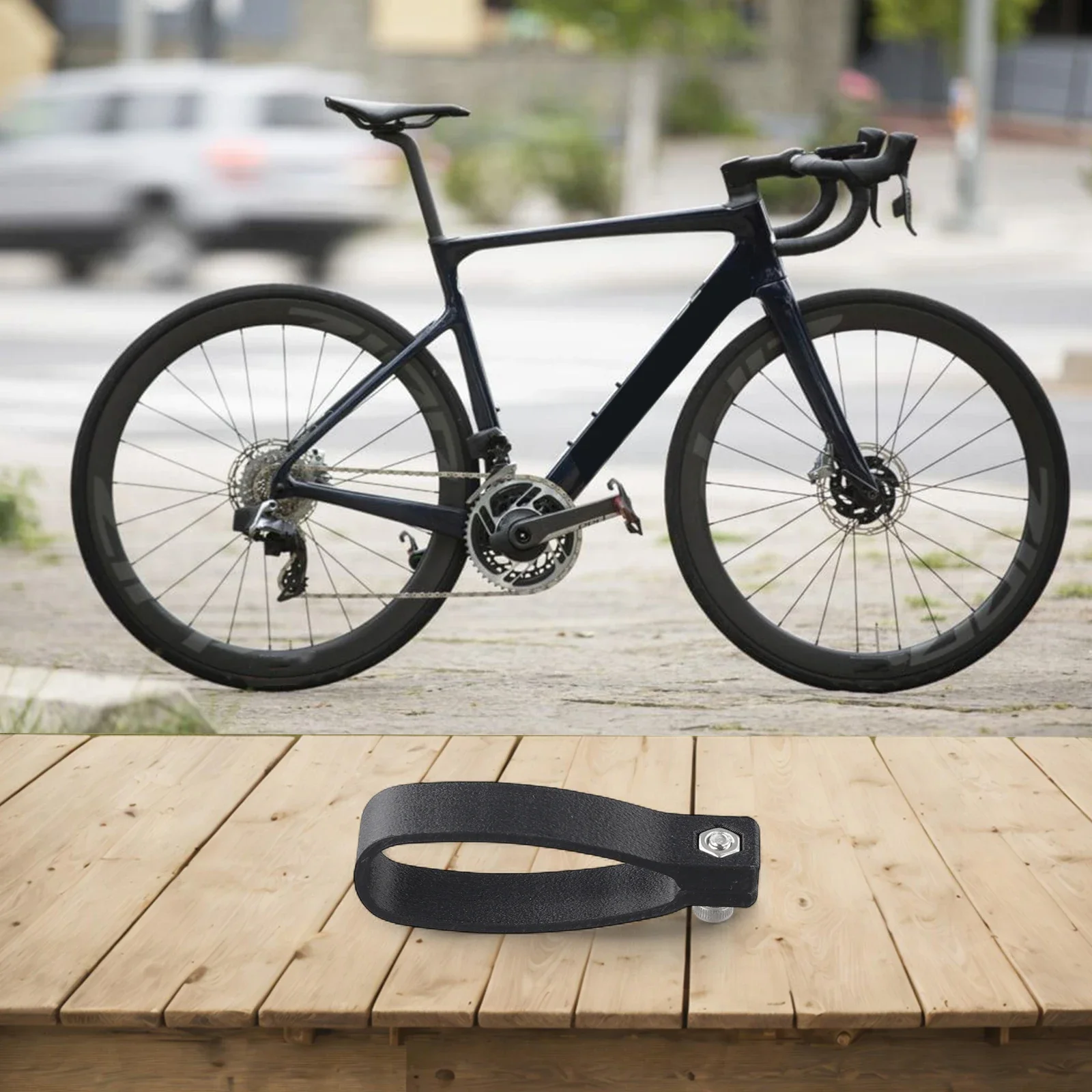 Bicycle Number Plate Mount Race Number Plate Holder Carbon Fiber Construction For Road Racing Bicycle Holder For Cervelo S3
