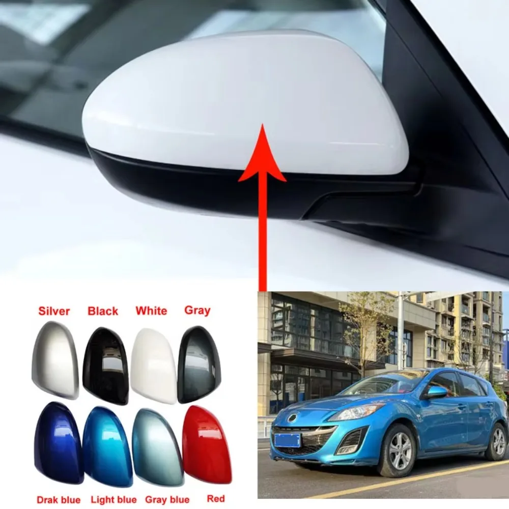 Para Mazda 3 1,6 2009 2010 2011 2012 cubierta de espejo retrovisor lateral tapa de espejo retrovisor con el Color pintado