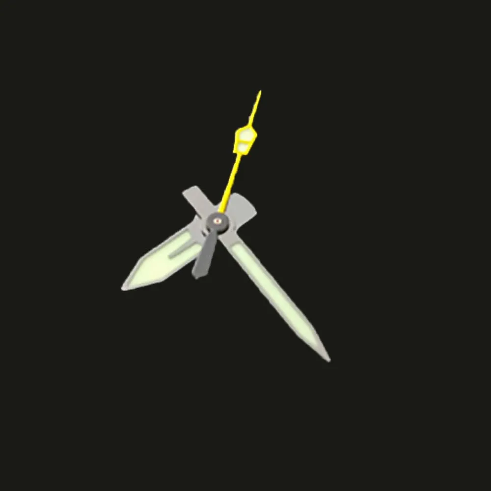 استبدال NH35 الأيدي سوبر C3 مضيئة ساعة الأيدي ، لحركة NH35A NH36A لملحقات إبر مؤشر الساعة SKX007